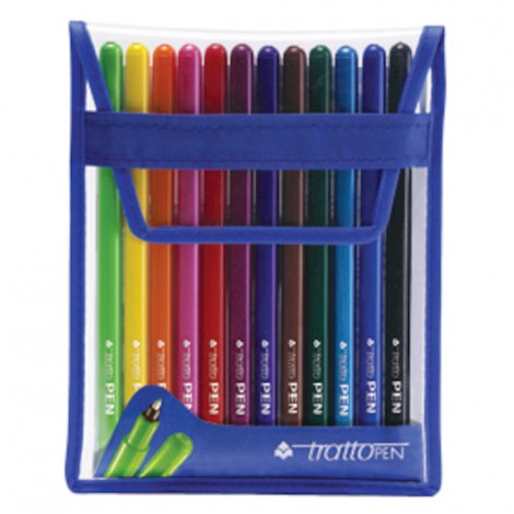 Set 12 colori Pennarello Tratto Pen