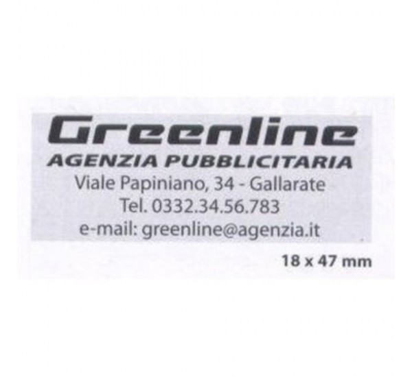 Gomma per Timbro personalizzato - 18X47 mm