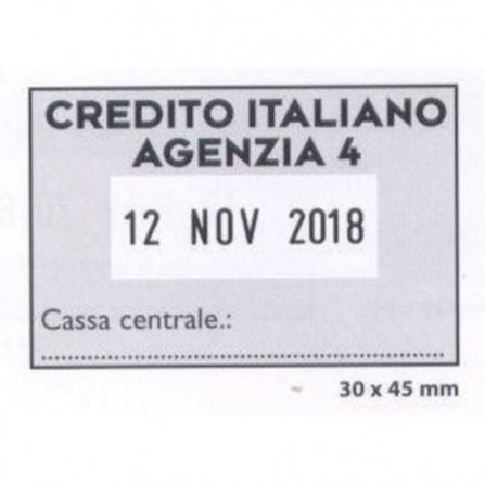 Gomma per Datario personalizzato - 30X45 mm