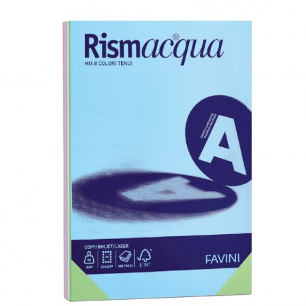 Carta Rismacqua A4 - colori assortiti